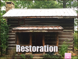 Historic Log Cabin Restoration  Sanford, North Carolina