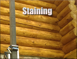  Sanford, North Carolina Log Home Staining